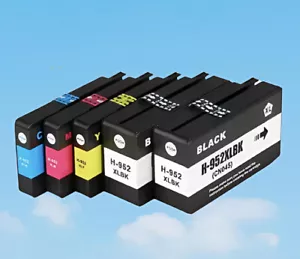 5x 952XL 952 XL Ink Cartridge For HP OfficeJet Pro 8710 7740 8210 8216 8218 8720 - Picture 1 of 6