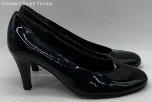 Gabor Women's Nesta 2 Black Patent Leather Slip-On Pump Heels Size 4.5 - Picture 1 of 7