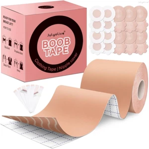 Boob Tape Kit - Breast Lift with Petals, Adhesive Sticky Bra Tape, Nipple Tape - Picture 1 of 12