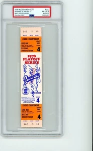 Steve Garvey Signed 1978 NLCS Game 4 Full Ticket Dodgers MVP Autograph PSA 8 10 - Bild 1 von 2
