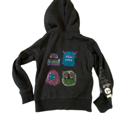 Chaqueta con Capucha Butter Super Soft Gris Monstruos Tachonada 4T Foto 1 de 4