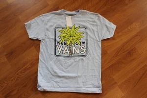 NWT BOYS VANS SZ S 8-10 SHIRT BLUE PALMS - Picture 1 of 4