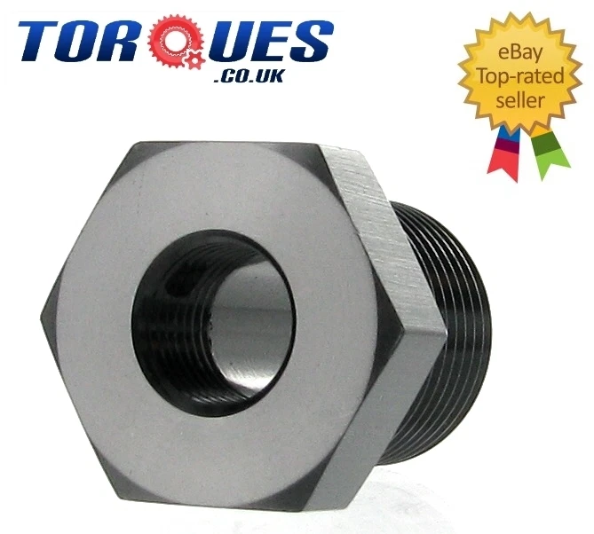 3/8" NPT Male to 1/8" NPT Female Straight Adapter- Black - Image 1 of 1