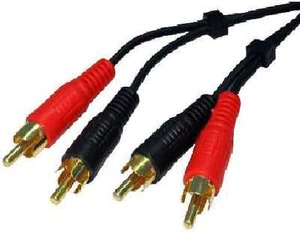 TWIN RCA PHONO PLUG-PLUG  STEREO AUDIO HI-FI  LEAD 5M - Picture 1 of 1