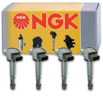 Bobina de encendido NGK de 4 piezas para Honda CR-V 2002-2009 2,4 L L L4 - Bujía Tune la Foto 1 de 4