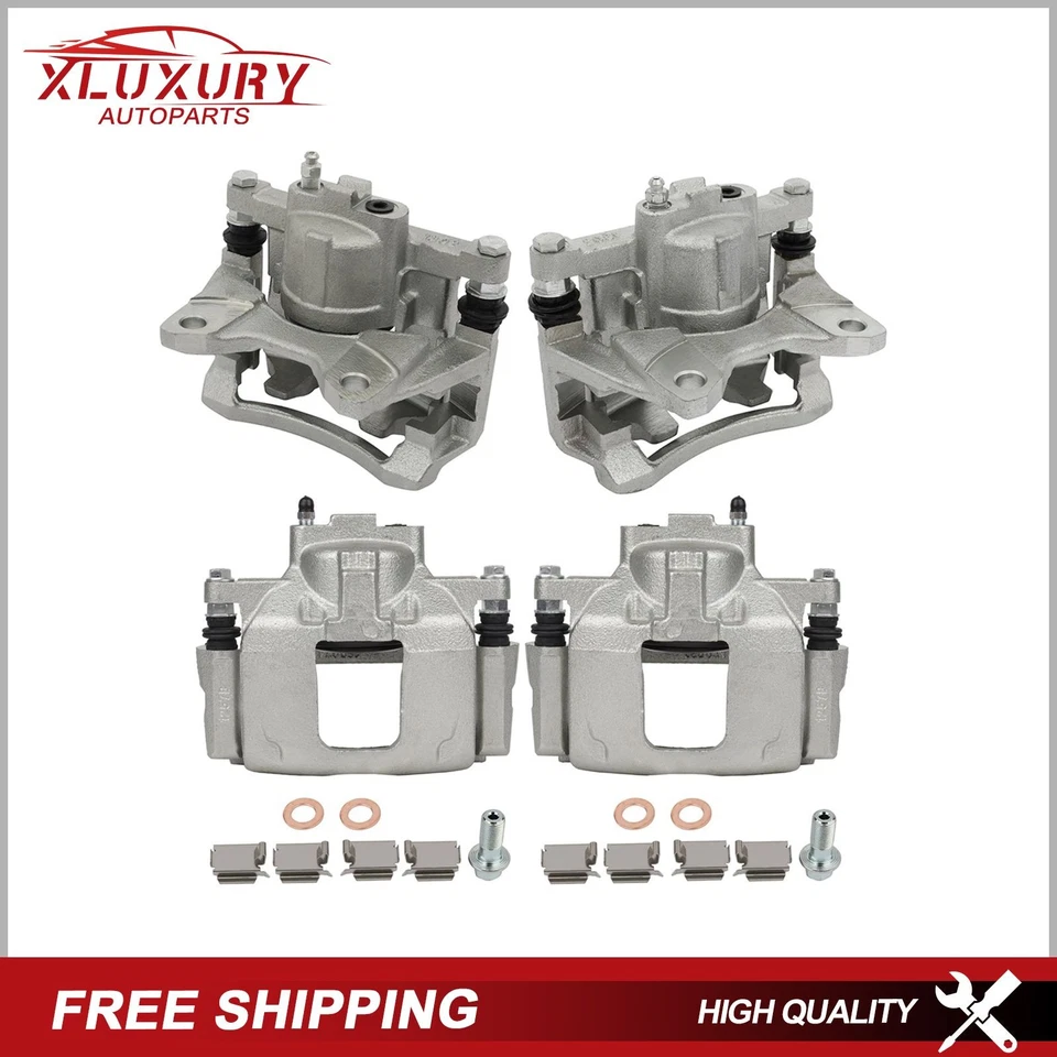 Front Rear Brake Calipers w/ Brake Kit For 2007 - 2012 Jeep Wrangler Foto 1 de 4