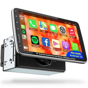 GPS Android Radio10 Inch Double Din Touch Screen Car Stereo, Rotatable Floati... - Picture 1 of 7
