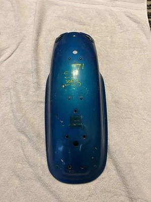 Honda SL350 K1 SL 350 1971 guardabarros trasero azul caramelo zafiro #80100-312-020Z Foto 1 de 4