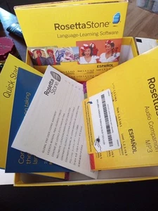 Rosetta Stone Spanish Latin America Level 1-5 Set Espanol USA Windows Mac Rom - Picture 1 of 2