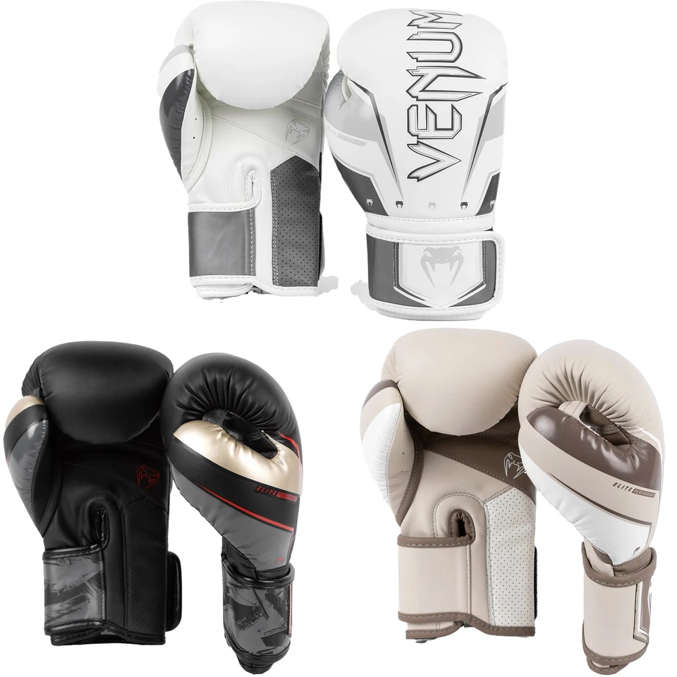 Guantes de entrenamiento de boxeo Venum Elite EVO gancho y bucle Foto 1 de 1