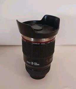 Camera Lens Travel Coffee Mug Stainless Steel Thermos Cup - ESF 28-135mm - Picture 1 of 12