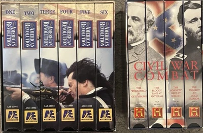 History Channel: The American Revolution/Civil War Combat VHS Collection Foto 1 de 2