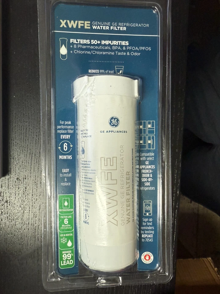 GE XWFE Genuine Refrigerator Water Filter (WITH CHIP) 100% Authentic - Image 1 of 2