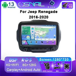 For Jeep Renegade 2016-2020 Android Car Radio Multimedia Screen GPS Navi CarPlay - Imagen 1 de 29