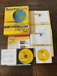 ROSETTA STONE - FRENCH Level 1 - Personal Edition CD-ROM For Windows & Mac - Picture 1 of 5