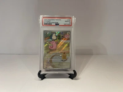 2024 Pokémon TWM en Chansey Illustration Rare Card 187/167 PSA Gem Mint 10 - Image 1 of 2