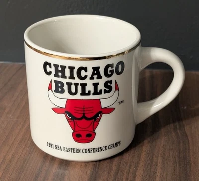 Chicago Bulls Coffee Mug 1991 NBA Eastern Conference Champs Michael Jordan - Image 1 of 2