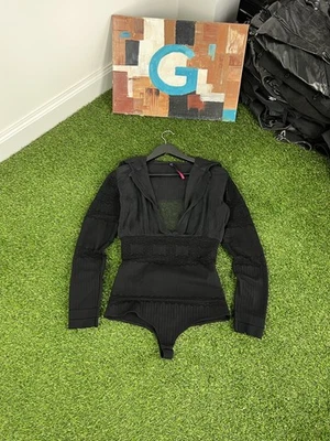 Save The Queen Y2K Top Blouse Mesh Long Sleeve Gothic Size L - Image 1 of 4