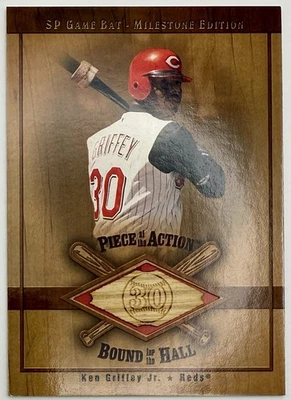 2001 Upper Deck SP Game Bat Ken Griffey Jr Bound for the Hall Bat Card B-KG(R) - Image 1 of 2