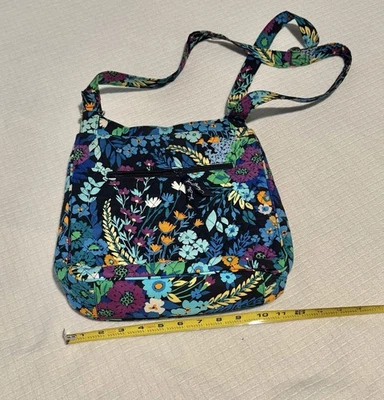 Vera Bradley Purse Midnight Blues Hipster Crossbody Shoulder Bag Floral - Image 1 of 4