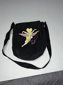 Disney Tinker Bell Medium Messenger Bag Black In Color - Picture 1 of 6