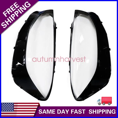 For 2021-2023 Mercedes-Benz S Class W223 V223 Headlamp Headlight Lens Covers 2X - Image 1 of 4