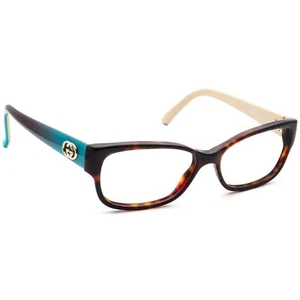 Gucci Women's Eyeglasses GG 3569 WQ2 Dark Tortoise/Aqua Frame Italy 52[]15 135 - Imagen 1 de 8