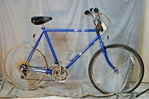 1985 Schwinn Neu Citi MTB Bike X-Large 23" Hardtail Rigid Blue Steel USA Shipper - Picture 1 of 10