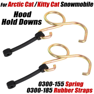 For Kitty Cat Snowmobile Hood Hold Downs Kit Arctic Cat 0300-155 & 0300-185 NEW - Image 1 of 4