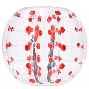 VEVOR 1,2m Bumper Ball Bubble Soccer Zorb Aufblasbarer Stoßball Rote Punkte - Bild 1 von 12