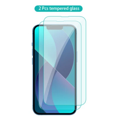 For iPhone 15 14 13 Pro Max 12 11 XR Tempered Glass Screen Protector Case Cover - Image 1 of 4