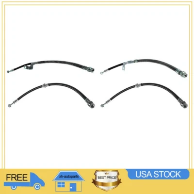 For Hyundai Elantra 2001~2004 4x Rear Front Brake Hydraulic Hose - Image 1 of 4