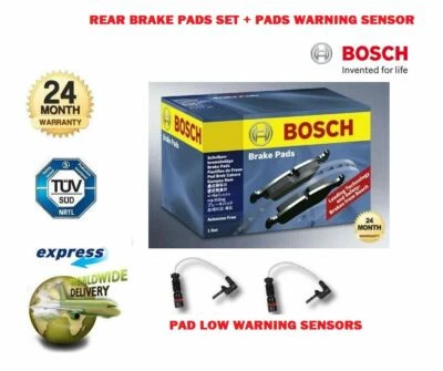 JUEGO PASTILLAS FRENO EJE TRASERO + PASTILLAS SENSORES ADVERTENCIA BMW X5 M 2009-2013 Foto 1 de 3