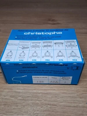 复古老式自行车零件 全新带盒 NOS Christophe 507 SG 脚趾夹 3 螺栓 — 第 1/4 张图片