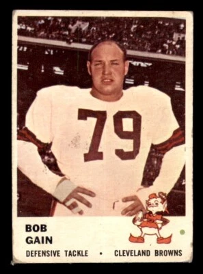 1961 Fleer Football #19 Bob Gain GD *e1 - Image 1 of 2
