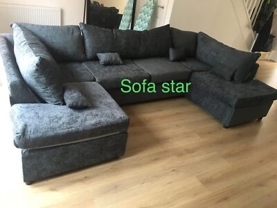 U SHAPE DYLAN DINO SHANON FARROW Lovely Brand New Chenille Fabric U Shape Corner Sofa High Good quality 🛋