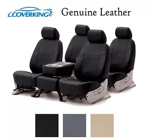 Fundas de asiento personalizadas Coverking cuero genuino fila delantera y trasera - 3 colores - Imagen 1 de 5