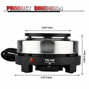 Portable 110V 500W Electric Mini Stove Small Hot Plate Multifunction Home Heater - Picture 1 of 18