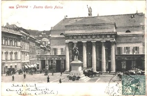 CPA Carte postale Italie Genova Teatro Garlo Felice 1902 VM80078ok - Picture 1 of 2