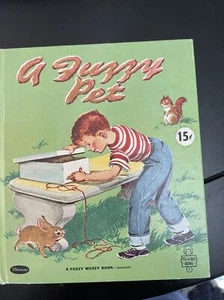 Vintage Children's Whitman Tell-A-Tale Book ~ A FUZZY PET ~ Fuzzy Wuzzy - Picture 1 of 6