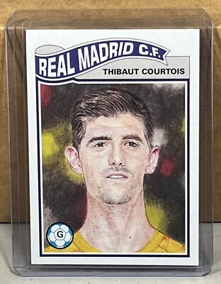 2019 TOPPS LIVING #37 THIBAUT COURTOIS REAL MADRID CF UEFA UCL Print Run 393 - Image 1 of 2