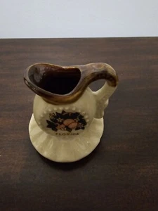 Vintage Florida Oranges Sunshine Mini creamer pitcher brown Ceramic Souvenir - Picture 1 of 8