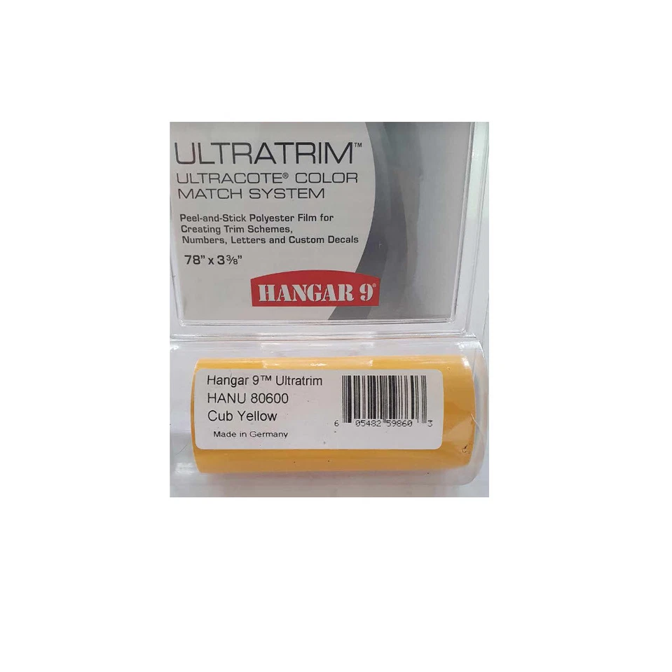 HANGAR 9 ULTRATRIM CUB YELLOW L: 198CM  W: 8.5CM HANU80600 HC_OZ - Image 1 of 1