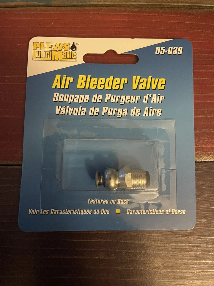 New! Plews LubriMatic Air Bleeder Valve #05-039