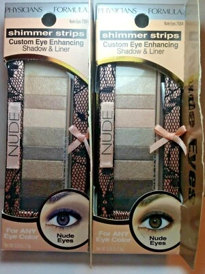 Lot of 2 Physicians Formula Shimmer Strips Custom Eyeshadow Palette, Nude #7564 - Image 1 of 2