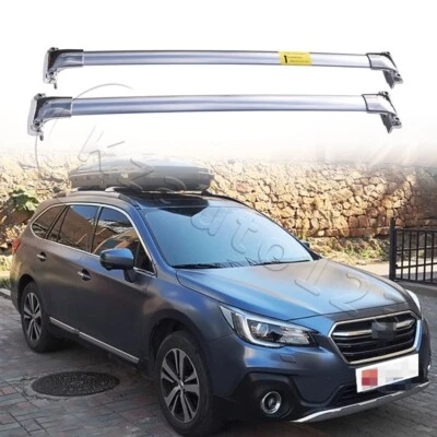 Crossbar Roof Racks Fits for Subaru Outback 2015-2020 2PCS Stainless Steel - Image 1 of 4