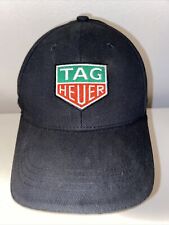 Tag Heuer Watches Black Embroidered Logo Hat Cap w/Adjustable Strap Authentic