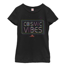 Marvel Captain Marvel Cosmic Vibes Girls Graphic T Shirt