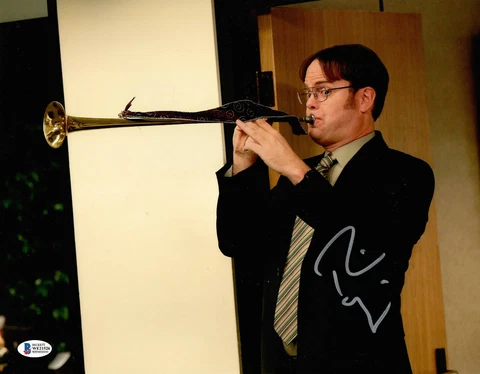 RAINN WILSON DWIGHT SCHRUTE SIGNED THE OFFICE 11X14 PHOTO AUTO BECKETT BAS COA 8 Cover