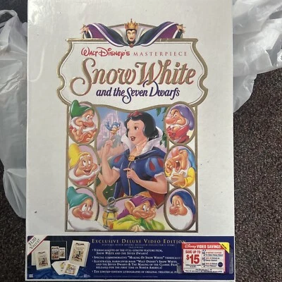Walt Disney Snow White Exclusive Deluxe Video Edition VHS NEW SEALED - Image 1 of 3